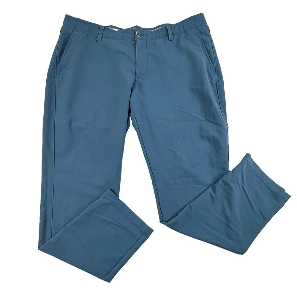 Under Armour UA Mens Match Play Tapered Golf Pants Blue 40x32